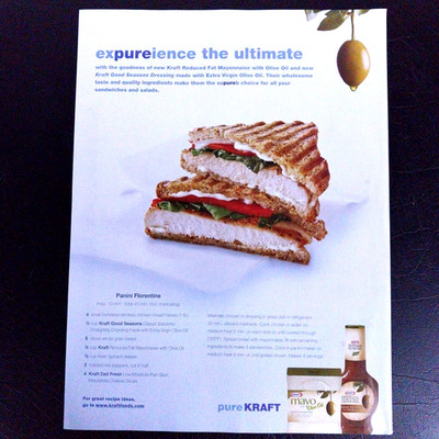 2008 Kraft Olive Oil Mayo & Dressing Print Ad Advert - Original Advertisement