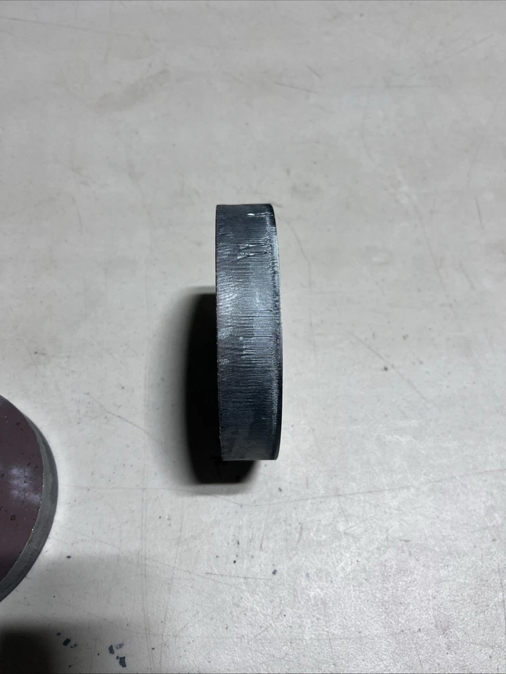 Placa de acero, redonda, círculo, disco, objetivo 1 pulgada de espesor X 5" de diámetro lote de 2 Foto 3 de 4