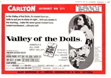 A5 Film Magazine Advert Valley of the Dolls 1968 Patty Duke Sharon Tate