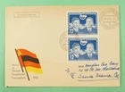 DR WHO 1951 GERMANY DDR FDC SOVIET FRIENDSHIP CACHET PAIR R19978