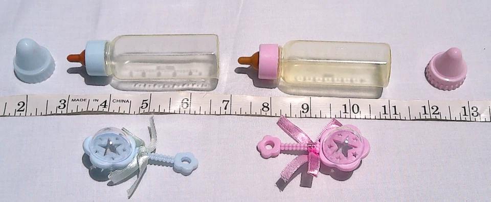 Vintage Doll Bottle Rattle Set Baby Chrissy Horsman Ideal Effanbee Baby Doll Toy - Image 3 of 4