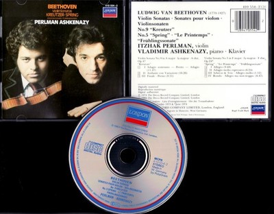 BEETHOVEN   VIOLIN SONATAS Nr. 9 & 5   CD m. ITZHAK PERLMAN & VLADIMIR ASHKENAZY