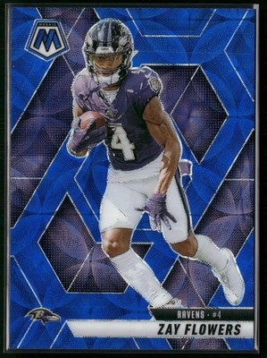 2025 Panini Mosaic #126 Zay Flowers Blue Scope