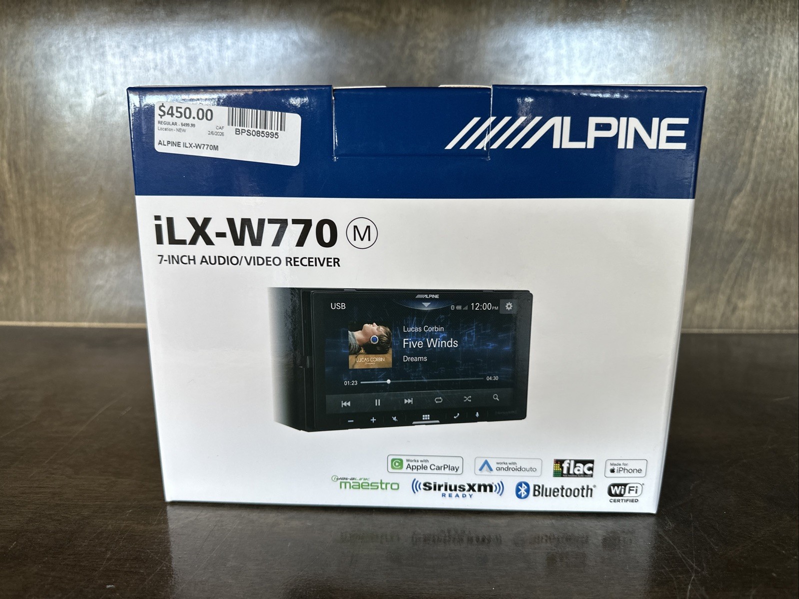 Alpine iLX-W770-M Receiver with Wireless CarPlay and Android