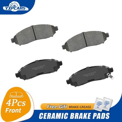 4Pcs Front Premium Ceramic Disc Brake Pads Set for 2011 2012 2013 Nissan LEAF
