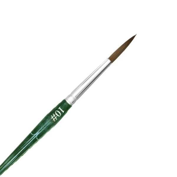 Pinceau acrylique exclusif taille 10 vert AGB-80 - pour la modélisation - Photo 4/4