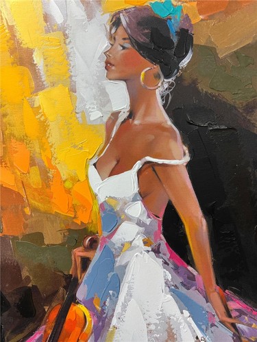 Anatoly Metlan High Honor Limited Hand Signed Embellished Giclee on Canvas - Picture 4 of 5