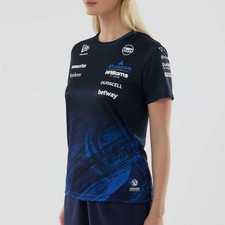 Williams Racing F1 2026 Official New Era Teamwear Women's Tech T-Shirt Tee Blue