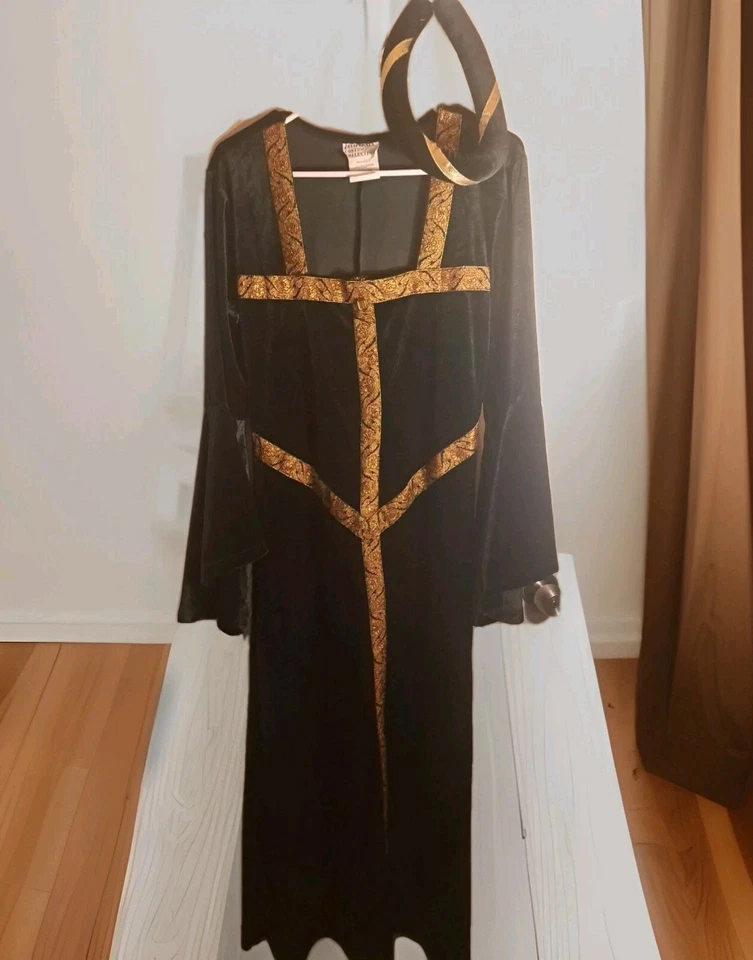 Guinevere Princess Green  Costume Gown & Headpiece California Costume Adult M  - Image 3 of 4