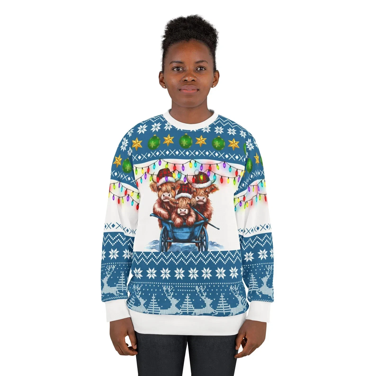 Highland Cows Christmas Sweater