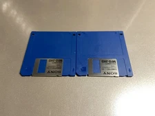 (2) Sony Floppy Disk HD  3.5" IBM Formatted 1.44 MB