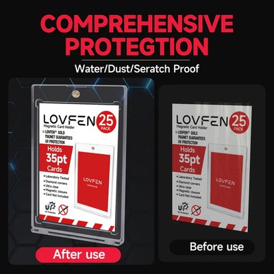 25x LOVEN - 35pt Magnetic Card Holder Cases Trading Sports Topps Pokemon sealed