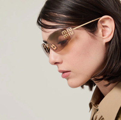 Miu Miu Sonnenbrille at Dawn SMUA51 goldfarbene/bronzefarbene Gläser neu