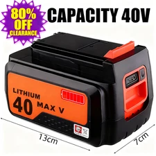 40V 6.0Ah Lithium-ion Battery - Compatible with Milwaukee 40V Cordless Tools