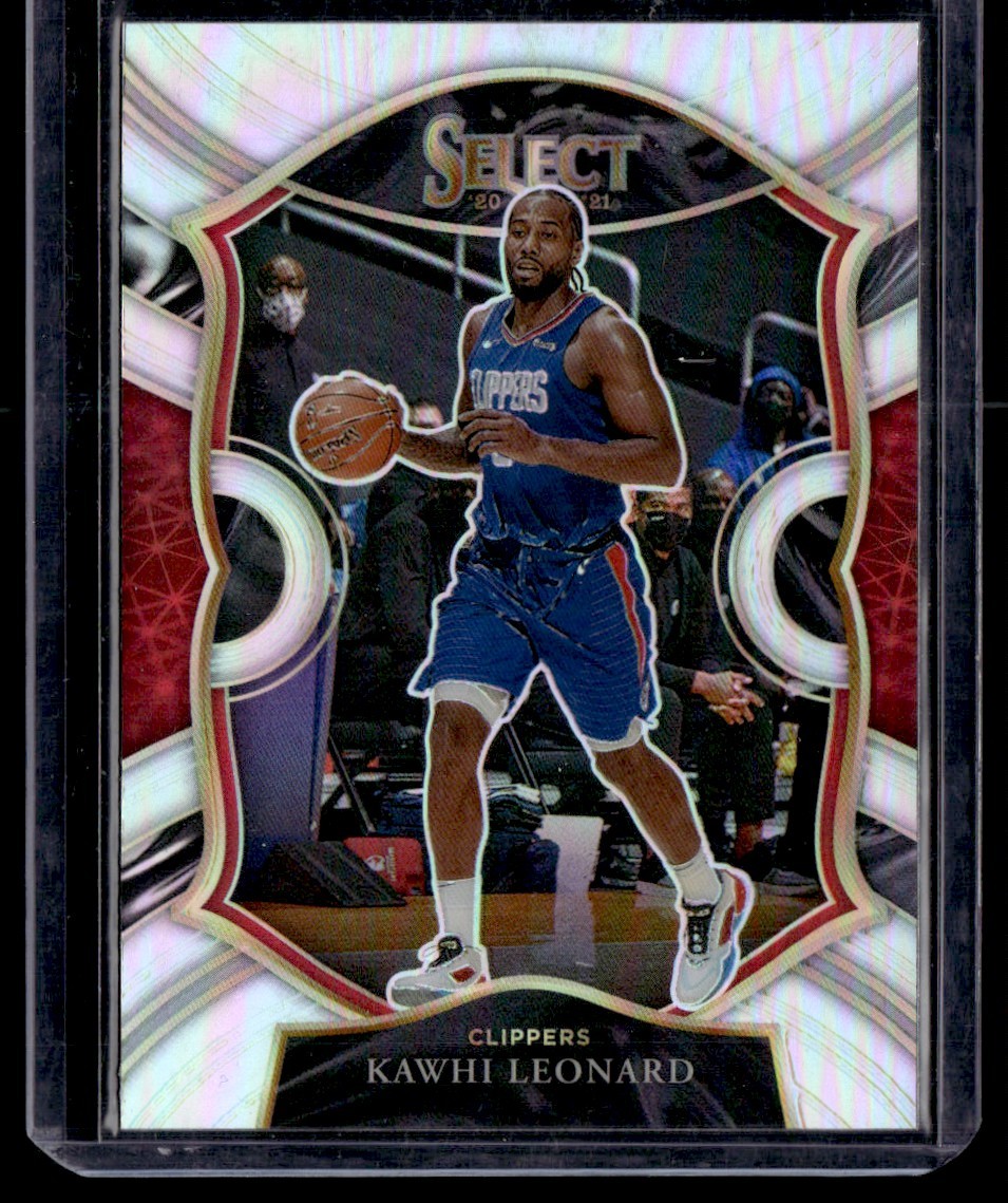 KAWHI LEONARD 2020-21 PANINI SELECT SILVER PRIZM CONCOURSE LOS ANGELES CLIPPERS