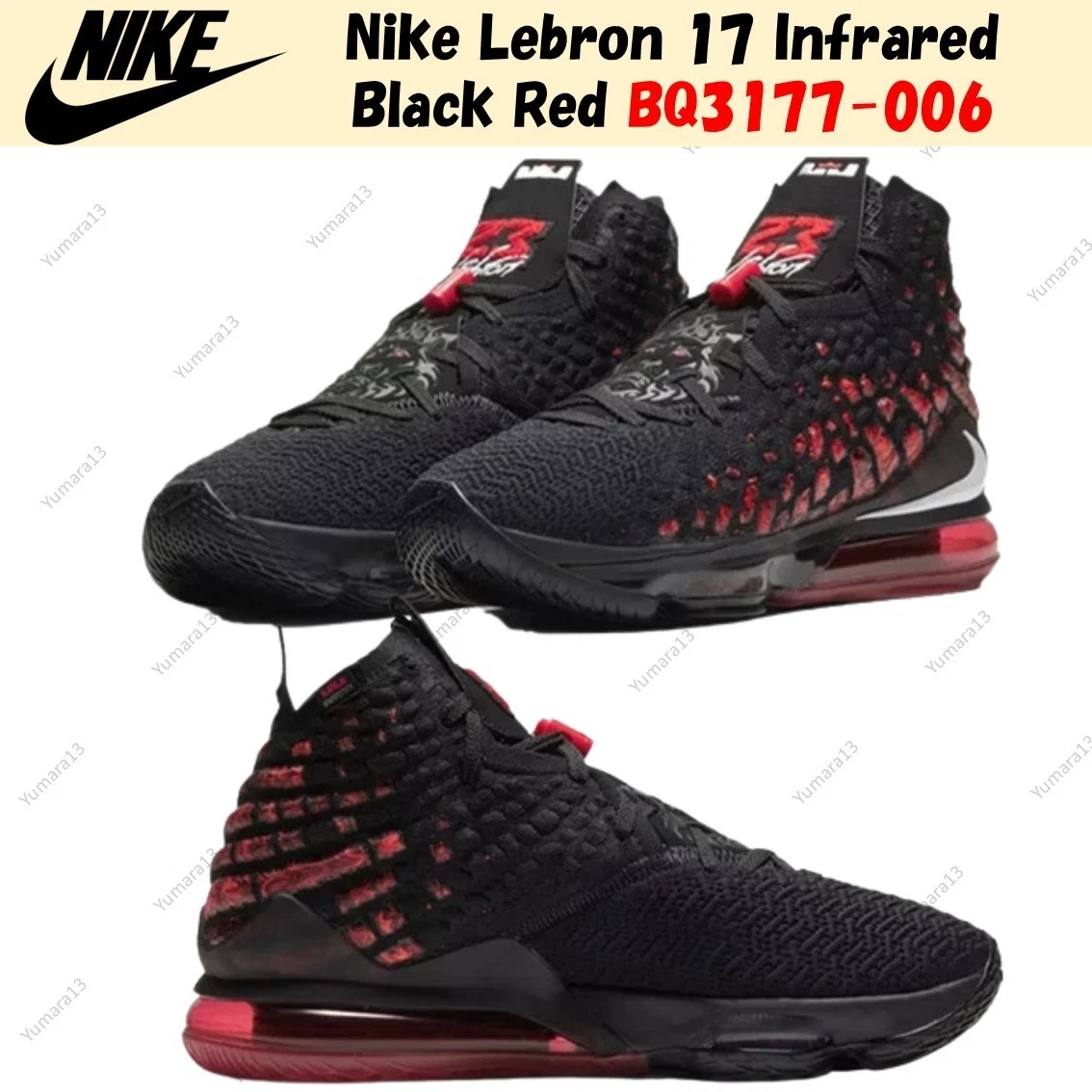 Preços baixos em Nike LeBron 17 Infrared VI | eBay