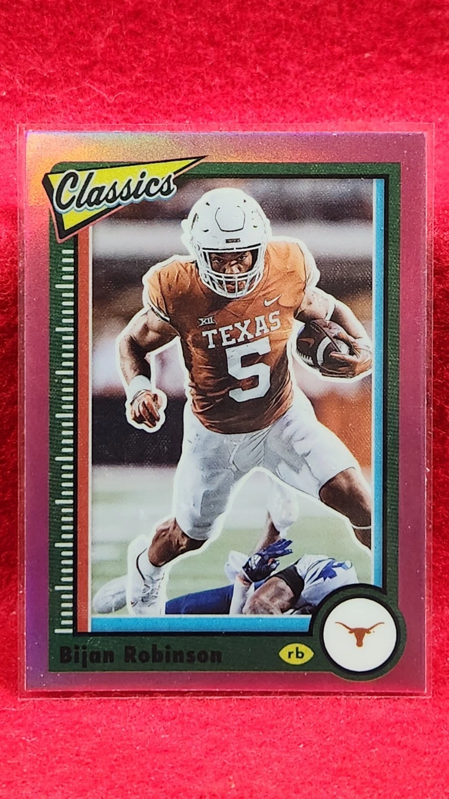 Bijan Robinson Panini Chronicles Draft Picks Classics Premium Edition #9 Pink