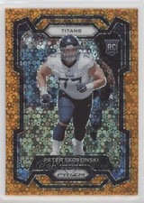 2023 Panini Prizm Rookies Disco Prizm Peter Skoronski #395 0bg1