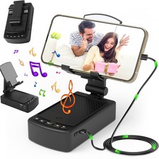 3-In-1 Cell Phone Stand with Wireless Bluetooth Speaker HD Surround Sound Gifts