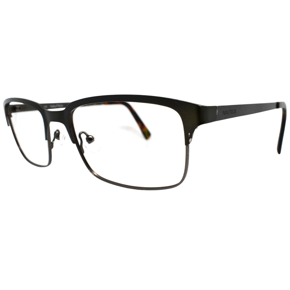 Nautica Unisex Rectangle Eyeglasses N9104 Matte Olive Frame 56-19-140 Nautica Men main image 3