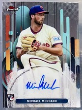 2025 Topps Finest RC Michael Mercado Auto #FA-MME Philadelphia Phillies