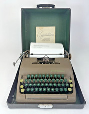 Smith Corona Sterling Portable Typewriter Serviced Working Clean w/ Case thumbnail
