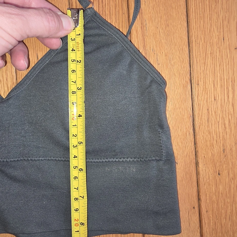 Sujetador deportivo Danskin Intimates Longline sin costuras pequeño grafito elástico acolchado Foto 2 de 4