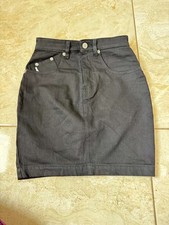 VINTAGE JORDACHE BASIC 14 1/2 OZ DENIM MINI SKIRT SIZE 24