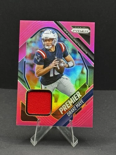 2025 Panini Prism Drake Maye Pink Prism Patch # PJY-DME
