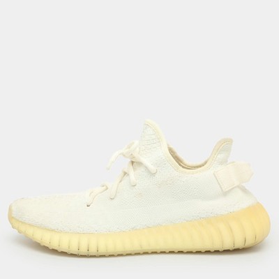 Yeezy x Adidas Boost 350 V2 Triple White Größe 41 13 Weiß Strickstoff Low Top