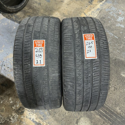 #ad 2 Used 265 40R21 Pirelli Scorpion Zero All Season Plus 105Y 6 32 Mercedes $198.00