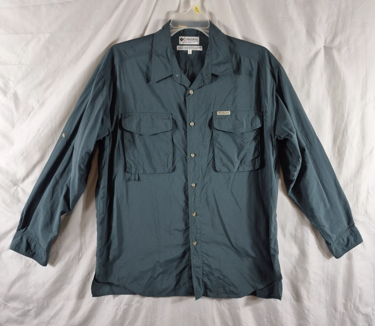 Columbia Men's Grey Activewear Utility Side Zip Pockets Shirt Size XL