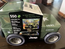 Eurograpics Jeep Army Truck 550 pc Puzzle in Tin NEW! 1941 Willy’s MB Jeep RARE