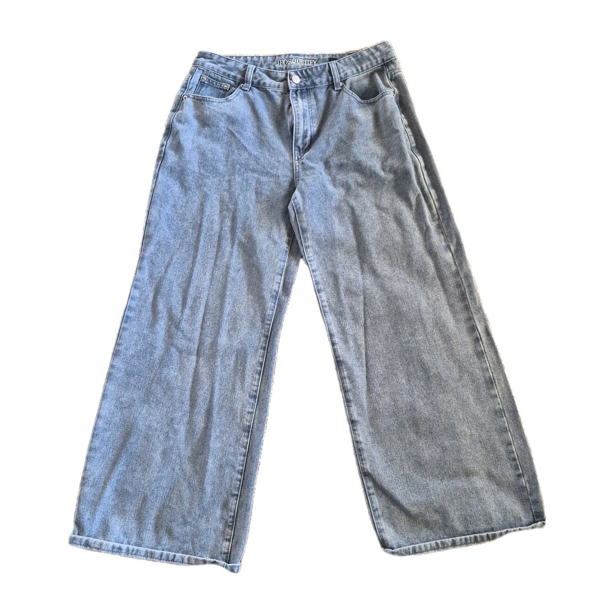 J For Justify Jeans Womens Size 13 Cherry Pockets Y2K Blue Boot