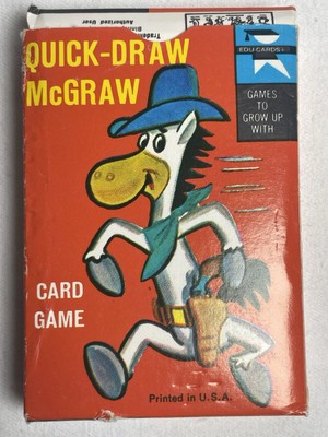 Quick-Draw McGraw Edu-Cards Card Game 1961 With Original Box