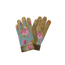 Image of Kent & Stowe Comfort Gloves Aqua Peony - Small