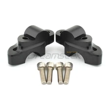 2x Handlebar Riser Clamp for Suzuki GSX-S1000 15+ Move Back Mount Adaptor Black