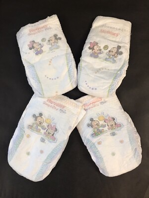 Huggies X4 (2012) Snug & Dry Diapers Baby Mickey & Minnie Size 2