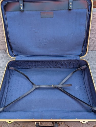 original MCM Vintage Travel suitcase by Michael Cromer Munich in white/blue rare - Picture 13 of 13