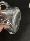 Vintage Hand blown Glass Syrup Pitcher With Welded Pewter Gold Silver Tone Lid — photo 8