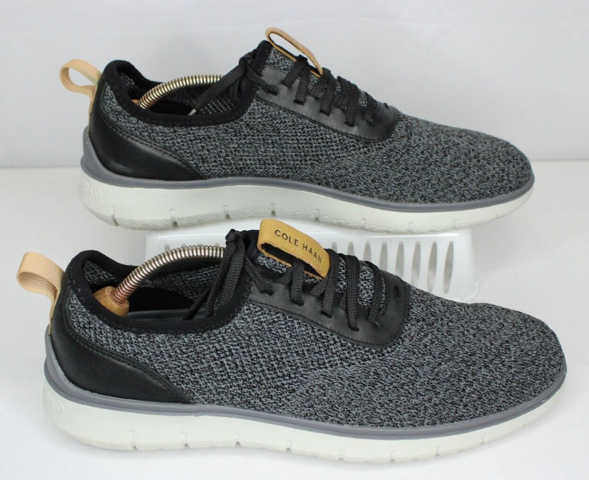Cole Haan ZeroGrand Gray Knit Lace-Up Dress Shoes that feel like sneakers Men main image 3