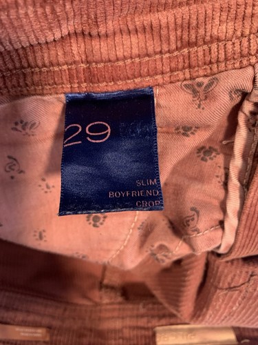 Pilcro Slim Fit Boyfriend Pant Corduroy Stretch Fabric Size 29 - Picture 14 of 16