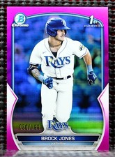 BROCK JONES  -  2023 BOWMAN CHROME PROSPECT FUCHSIA REFRACTOR #BCP115