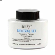 Ben Nye Neutral Set Authentic Colorless NEW TALC FREE  Face Powder 1.2oz/35gm