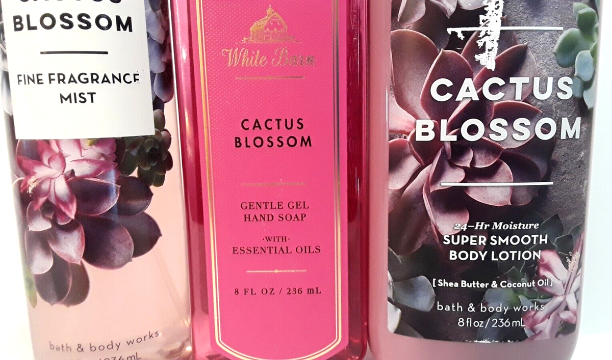 BBW Cactus Blossom Lotion Fragrance Mist & Gentle Gel Hand Soap