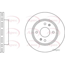 Apec Front Brake Disc DSK2972 - OE High Quality Precision Engineered Part