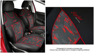 VEST SHAPE 2X CAR SEAT COVERS for front seats fit Kia Venga 3
