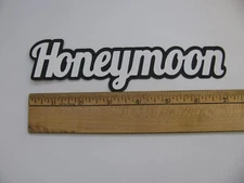 HONEYMOON Die Cut Paper Piece 1 Piece HANDMADE