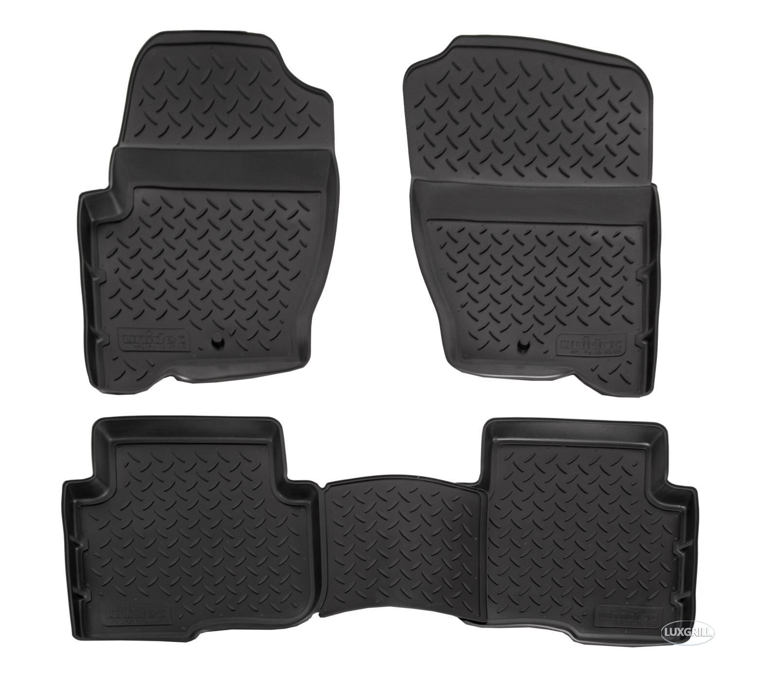 Tapis de sol caoutchouc 3D Land Rover Discovery 4 évite humidité boue moisissure moquette voiture