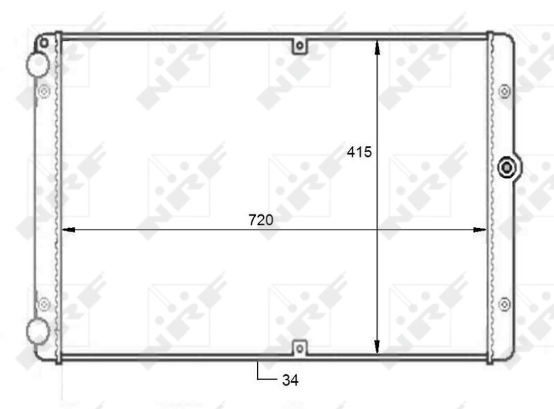 NRF 59088 Radiator, engine cooling for VW
